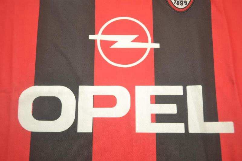 Thailand Quality(AAA) 2000/02 AC Milan Home Retro Soccer Jersey