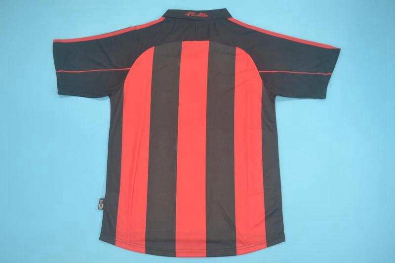 Thailand Quality(AAA) 2000/02 AC Milan Home Retro Soccer Jersey