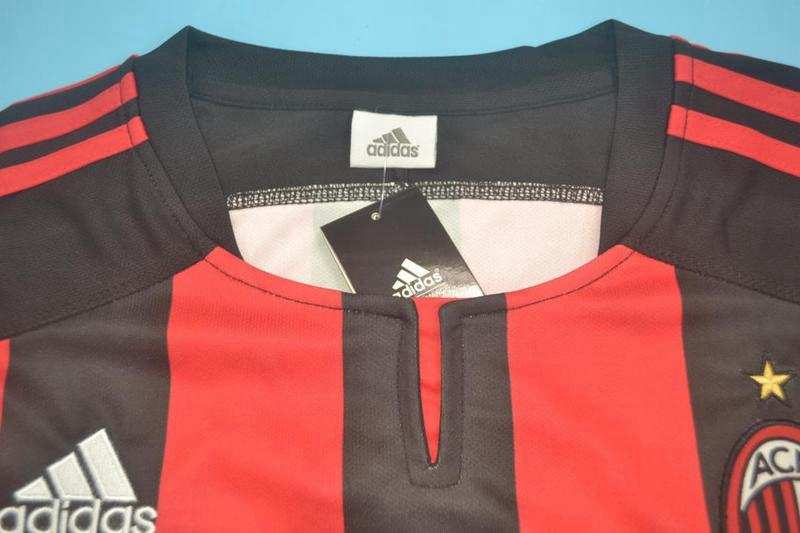 Thailand Quality(AAA) 2003/04 AC Milan Home Retro Soccer Jersey