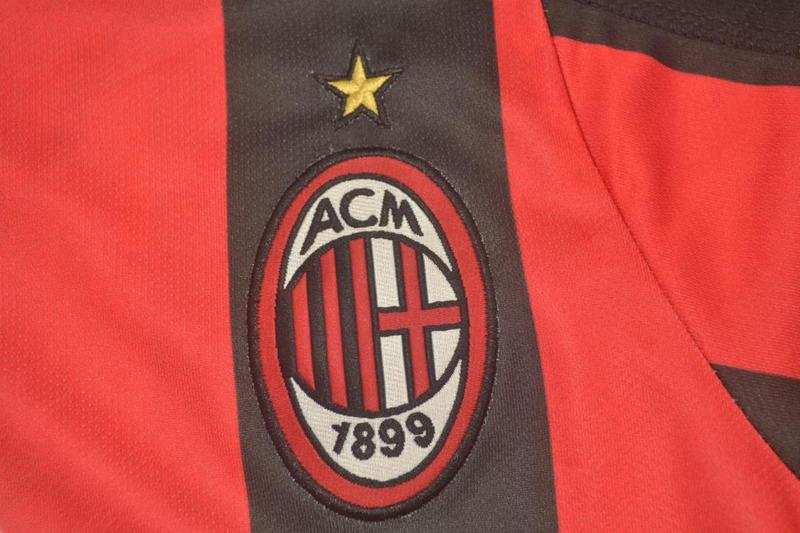 Thailand Quality(AAA) 2003/04 AC Milan Home Retro Soccer Jersey