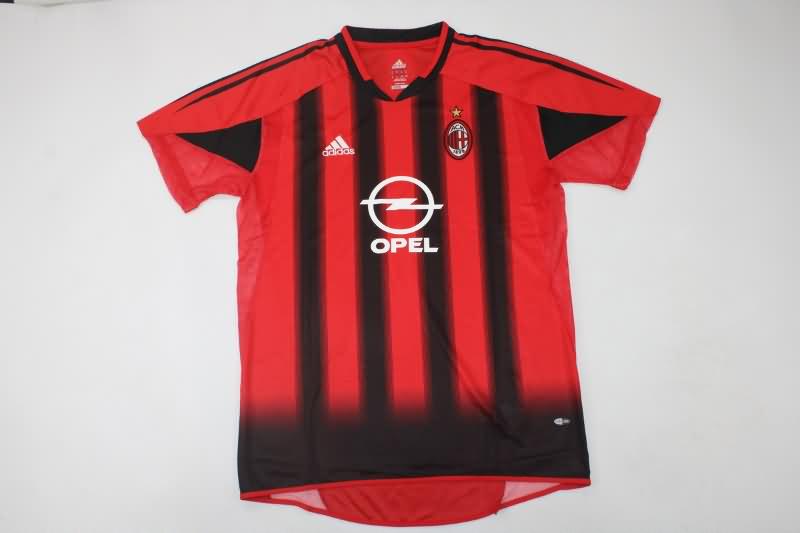 Thailand Quality(AAA) 2004/05 AC Milan Home Retro Soccer Jersey