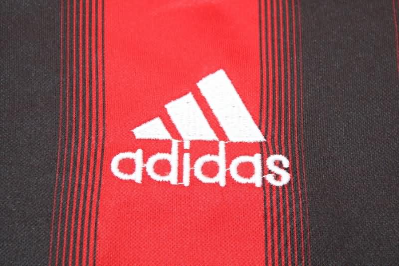 Thailand Quality(AAA) 2004/05 AC Milan Home Long Sleeve Retro Soccer Jersey