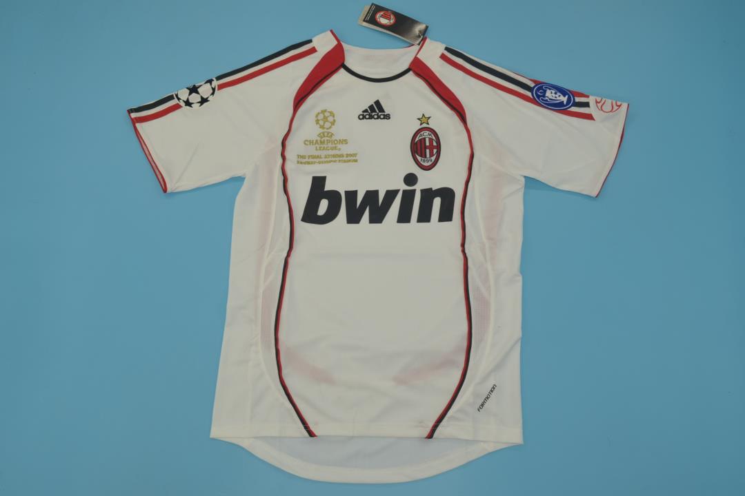 Thailand Quality(AAA) 2006/07 AC Milan Away Final Retro Soccer Jersey