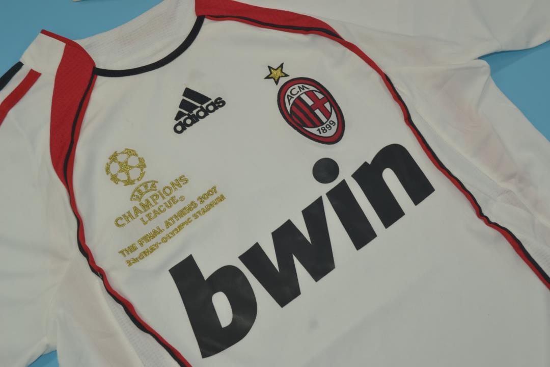 Thailand Quality(AAA) 2006/07 AC Milan Away Final Retro Soccer Jersey