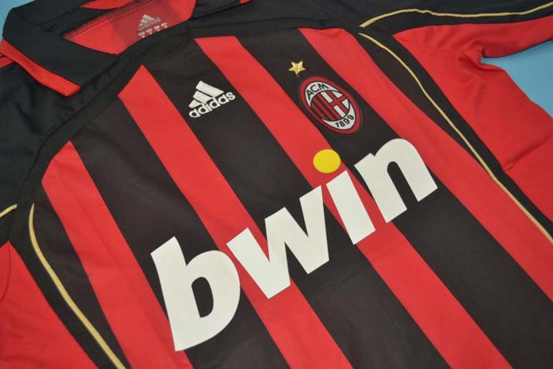 Thailand Quality(AAA) 2006/07 AC Milan Home Retro Soccer Jersey