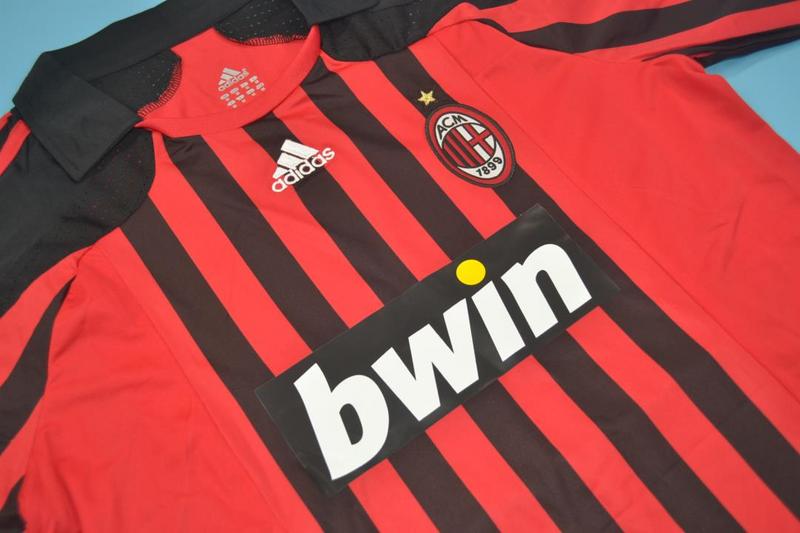 Thailand Quality(AAA) 2007/08 AC Milan Home Retro Soccer Jersey