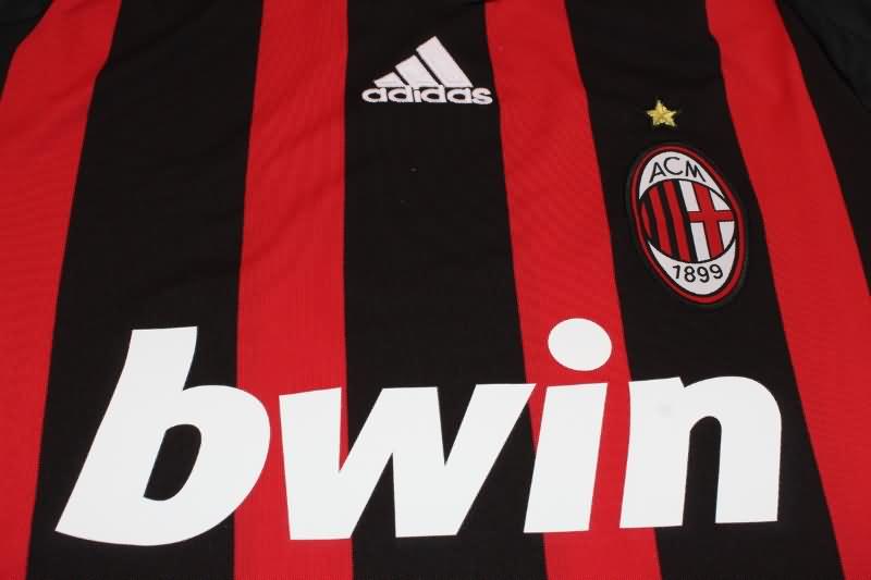 Thailand Quality(AAA) 2008/09 AC Milan Home Retro Soccer Jersey