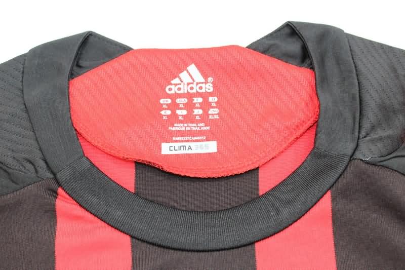 Thailand Quality(AAA) 2008/09 AC Milan Home Long Sleeve Retro Soccer Jersey