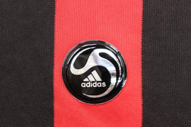 Thailand Quality(AAA) 2008/09 AC Milan Home Long Sleeve Retro Soccer Jersey