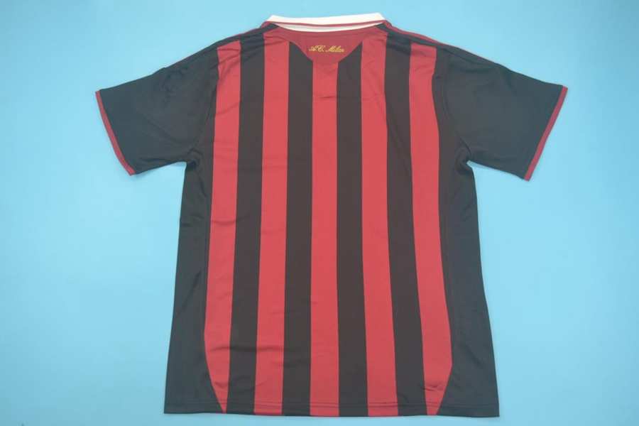 Thailand Quality(AAA) 2009/10 AC Milan Home Retro Soccer Jersey