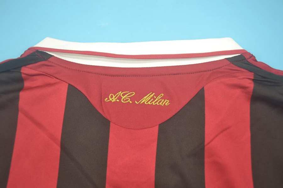 Thailand Quality(AAA) 2009/10 AC Milan Home Retro Soccer Jersey