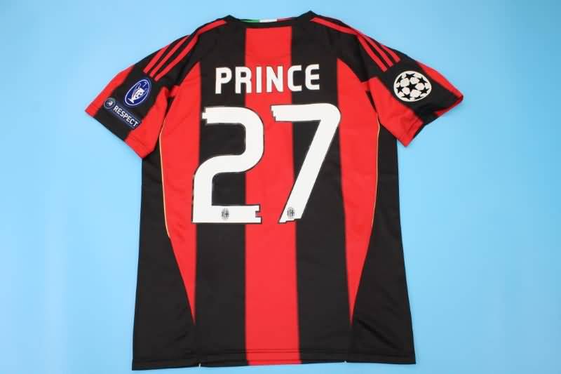 Thailand Quality(AAA) 2010/11 AC Milan Home Retro Soccer Jersey