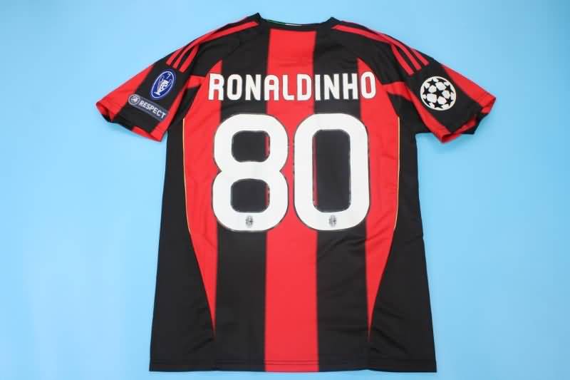 Thailand Quality(AAA) 2010/11 AC Milan Home Retro Soccer Jersey