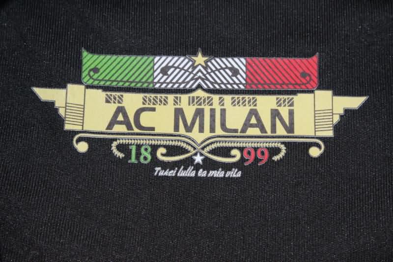 Thailand Quality(AAA) 2010/11 AC Milan Home Long Sleeve Retro Soccer Jersey
