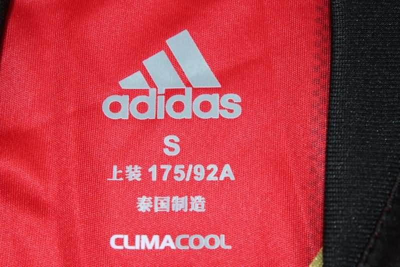 Thailand Quality(AAA) 2010/11 AC Milan Home Long Sleeve Retro Soccer Jersey