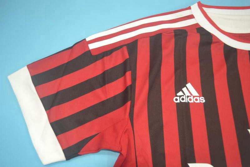 Thailand Quality(AAA) 2011/12 AC Milan Home Retro Soccer Jersey