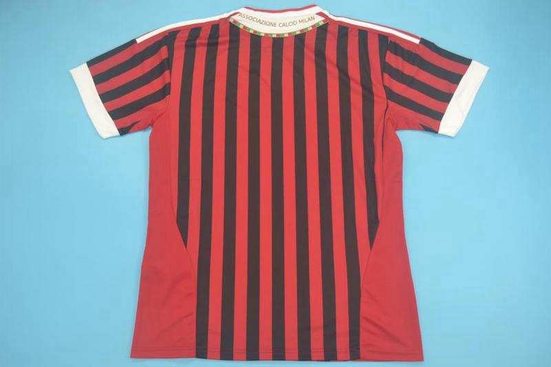 Thailand Quality(AAA) 2011/12 AC Milan Home Retro Soccer Jersey