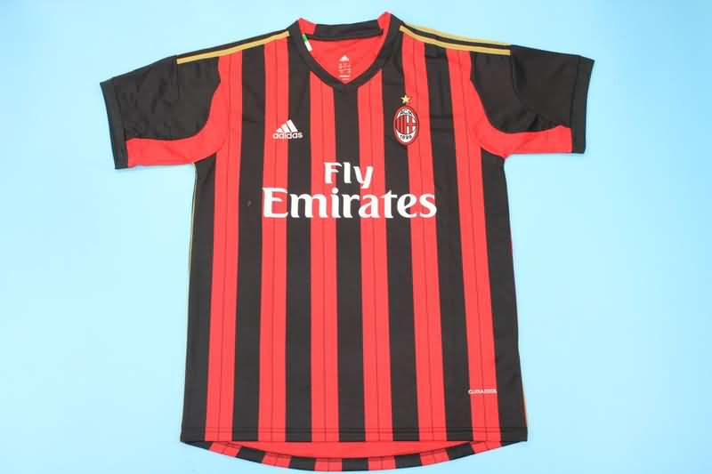 Thailand Quality(AAA) 2013/14 AC Milan Home Retro Soccer Jersey