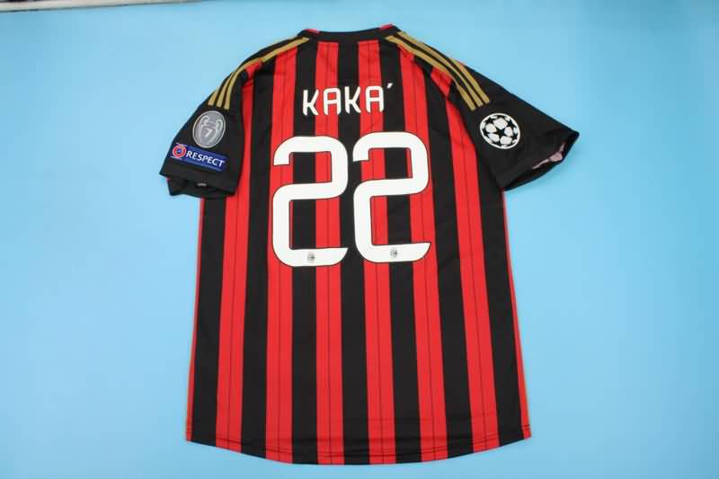 Thailand Quality(AAA) 2013/14 AC Milan Home Retro Soccer Jersey