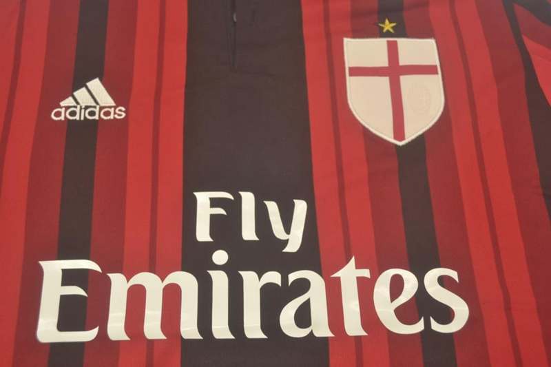 Thailand Quality(AAA) 2014/15 AC Milan Home Retro Soccer Jersey