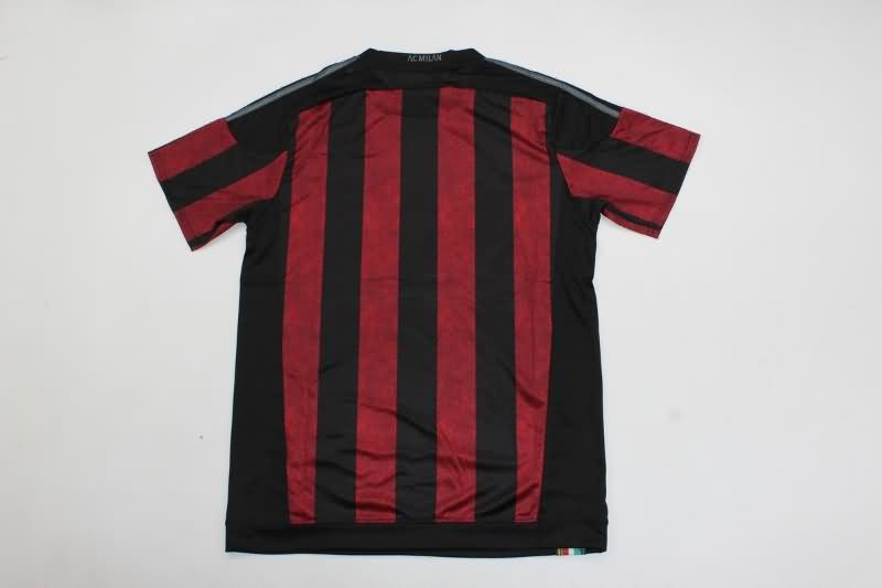 Thailand Quality(AAA) 2015/16 AC Milan Home Retro Soccer Jersey