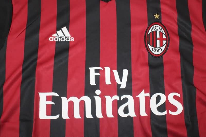 Thailand Quality(AAA) 2016/17 AC Milan Home Retro Soccer Jersey