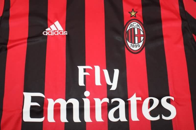 Thailand Quality(AAA) 2017/18 AC Milan Home Retro Soccer Jersey