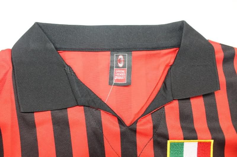 Thailand Quality(AAA) 1963 AC Milan Home Retro Soccer Jersey