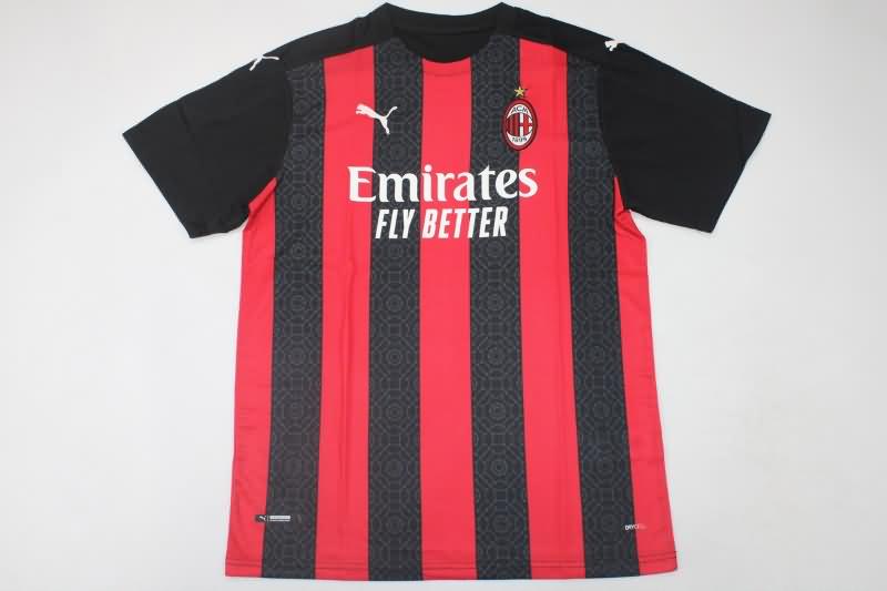 Thailand Quality(AAA) 2020/21 AC Milan Home Retro Soccer Jersey
