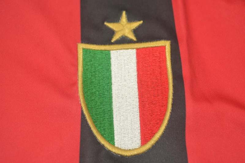 Thailand Quality(AAA) 1988/89 AC Milan Home Retro Soccer Jersey