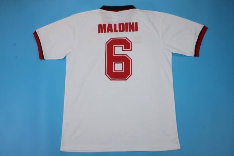 Thailand Quality(AAA) 1993/94 AC Milan Away Retro Soccer Jersey