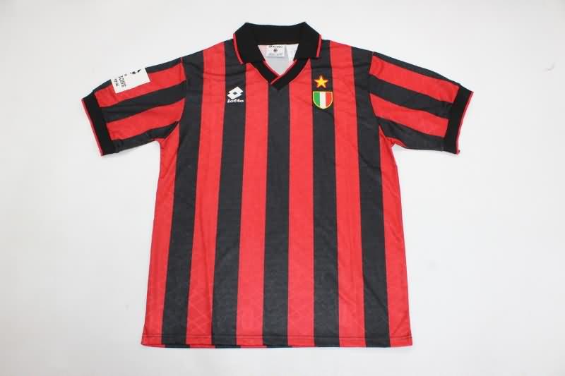 Thailand Quality(AAA) 1993/94 AC Milan Final Retro Soccer Jersey