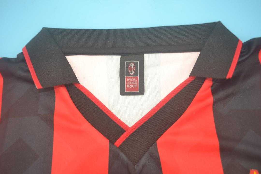 Thailand Quality(AAA) 1993/94 AC Milan Home Retro Soccer Jersey