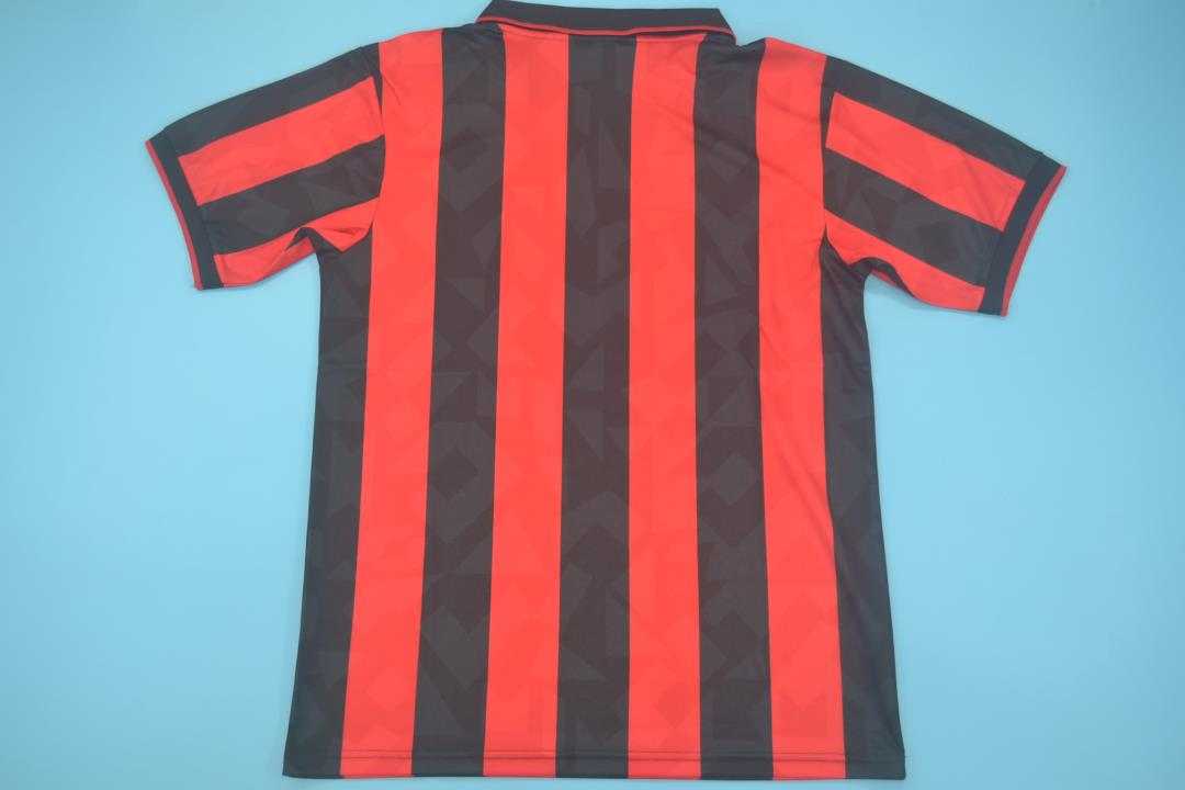 Thailand Quality(AAA) 1993/94 AC Milan Home Retro Soccer Jersey