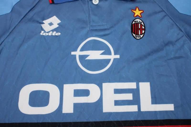 Thailand Quality(AAA) 1995/96 AC Milan Away Retro Soccer Jersey