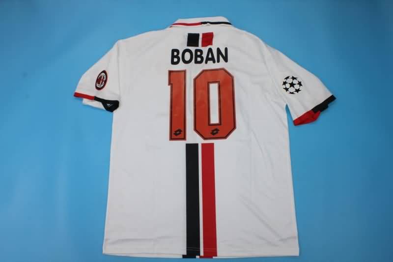 Thailand Quality(AAA) 1995/97 AC Milan Away Retro Soccer Jersey