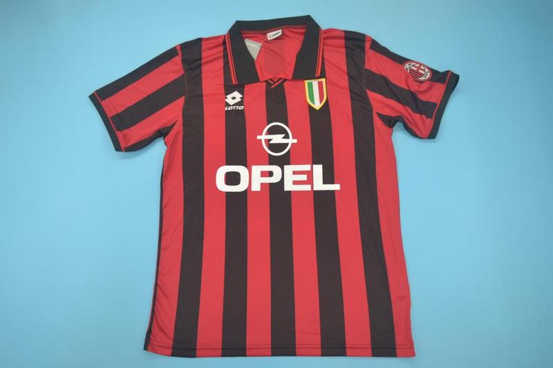 Thailand Quality(AAA) 1996/97 AC Milan Home Retro Soccer Jersey