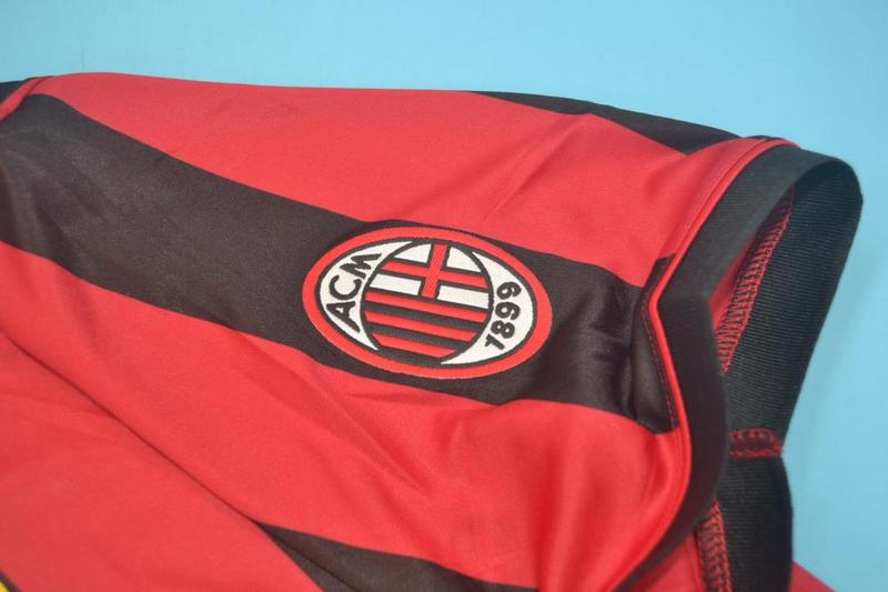 Thailand Quality(AAA) 1996/97 AC Milan Home Retro Soccer Jersey