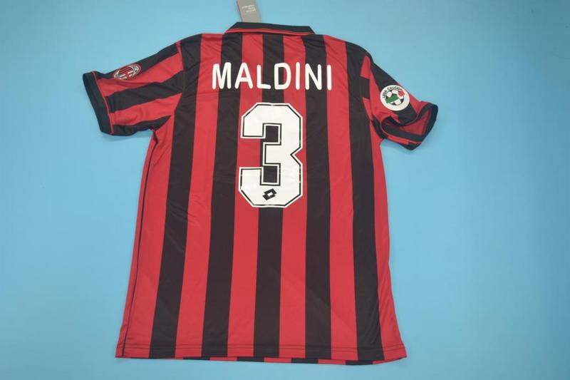 Thailand Quality(AAA) 1996/97 AC Milan Home Retro Soccer Jersey