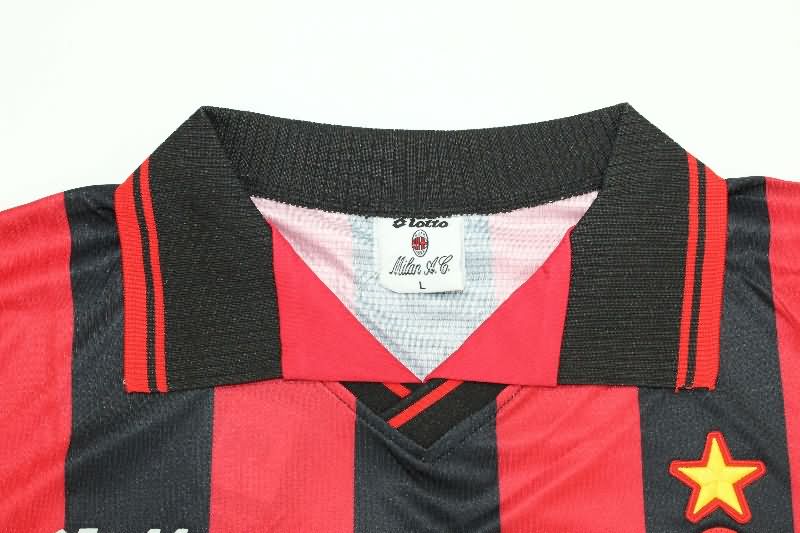 Thailand Quality(AAA) 1997/98 AC Milan Home Retro Soccer Jersey