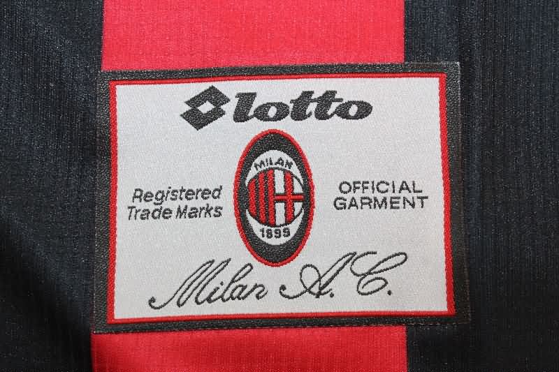 Thailand Quality(AAA) 1997/98 AC Milan Home Retro Soccer Jersey