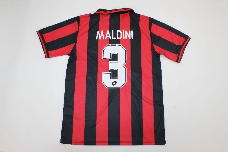 Thailand Quality(AAA) 1997/98 AC Milan Home Retro Soccer Jersey