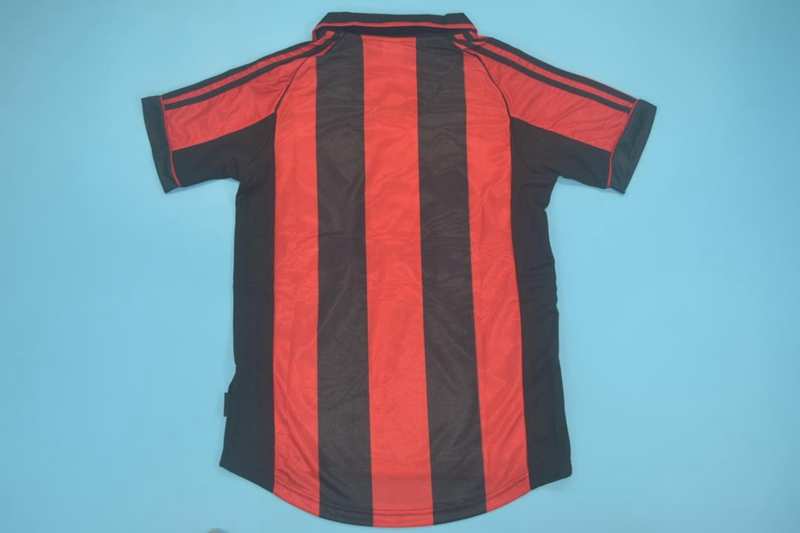 Thailand Quality(AAA) 1998/99 AC Milan Home Retro Soccer Jersey