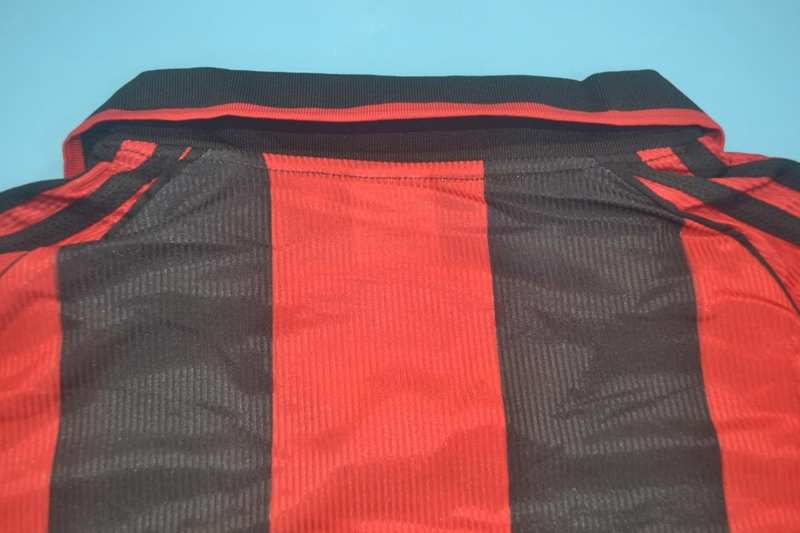 Thailand Quality(AAA) 1998/99 AC Milan Home Retro Soccer Jersey