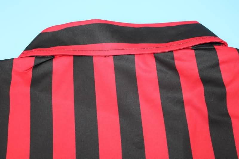 Thailand Quality(AAA) 1999/00 AC Milan Home Long Slevee Retro Soccer Jersey