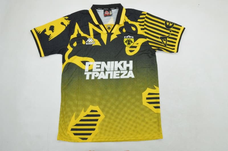 Thailand Quality(AAA) 1997/98 AEK Athens Home Retro Soccer Jersey
