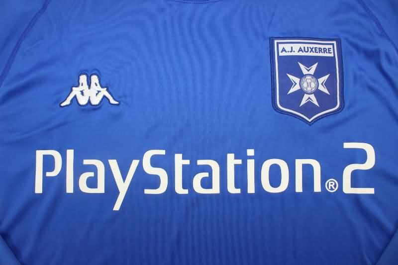 Thailand Quality(AAA) 2003/04 AJ Auxerre Away Long Sleeve Retro Soccer Jersey