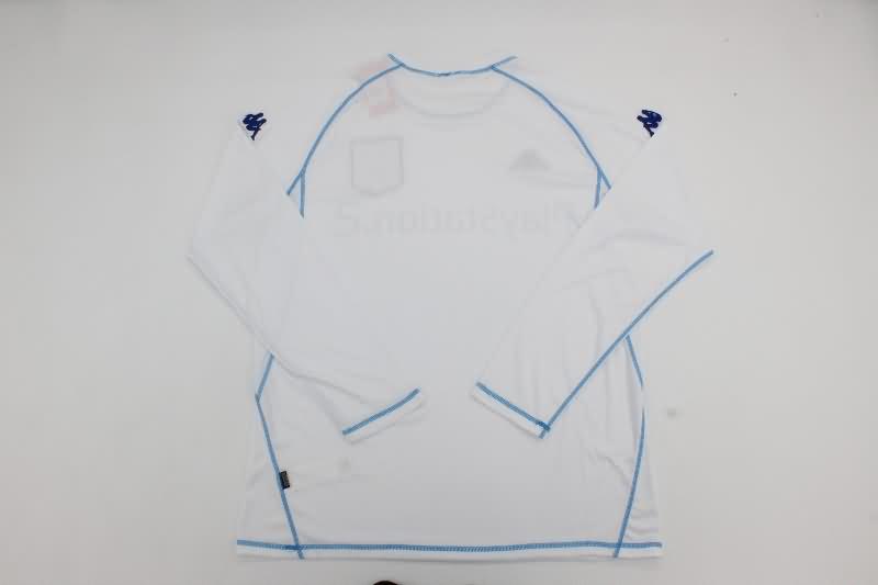 Thailand Quality(AAA) 2003/04 AJ Auxerre Home Long Sleeve Retro Soccer Jersey