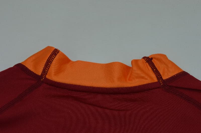 Thailand Quality(AAA) 2000/01 AS Roma Home Retro Long Sleeve Soccer Jersey