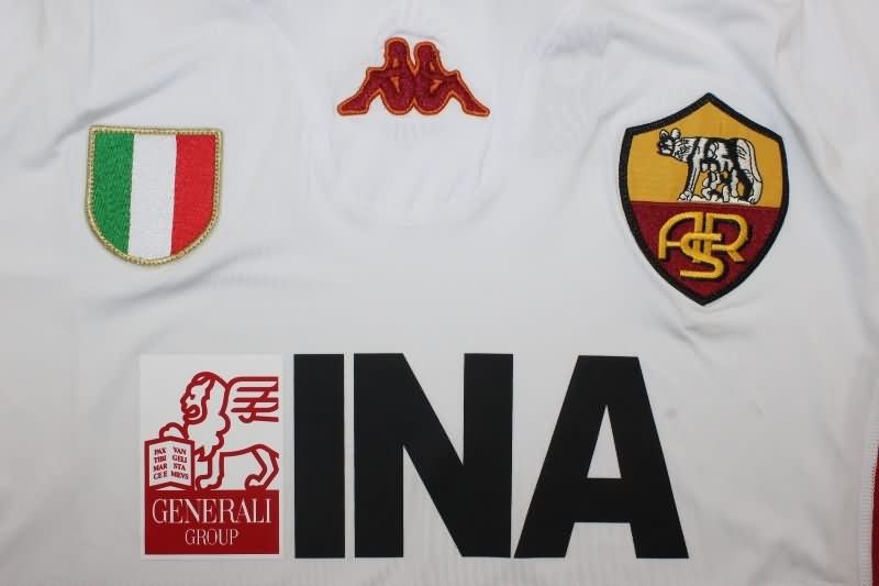 Thailand Quality(AAA) 2001/02 AS Roma Away Long Retro Soccer Jersey